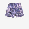 Pantaloni scurți cu volane din voal de bumbac imprimat Jocadia Pantaloni scurți cu volane din voal de bumbac imprimat Jocadia