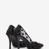 Pantofi cu toc din tul cu buline Pristy Pantofi cu toc din tul cu buline Pristy