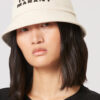 Pălărie tip bucket brodată cu logo Haley