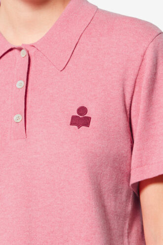 Polo din bumbac și lână cu logo Polo din bumbac și lână cu logo