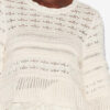 Pulover Azelia din tricot ajurat, cu croi larg Pulover Azelia din tricot ajurat, cu croi larg