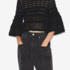 Pulover Azelia din tricot ajurat, cu croi larg