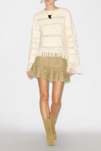 Pulover Azilis din tricot macramé