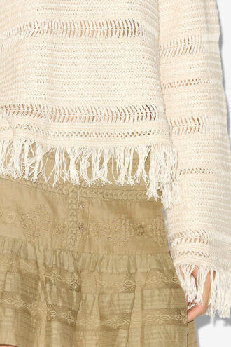 Pulover Azilis din tricot macramé