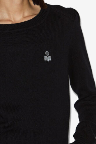 Pulover din bumbac Abelle cu logo