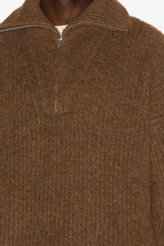 Pulover din tricot cu guler cu fermoar Dinan