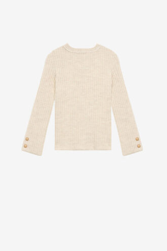 Pulover din tricot cu nervuri Dixie