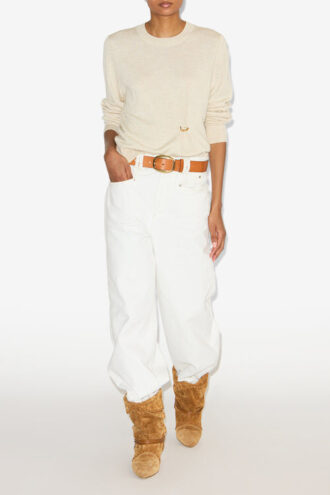Pulover din tricot drapat Cosima Pulover din tricot drapat Cosima