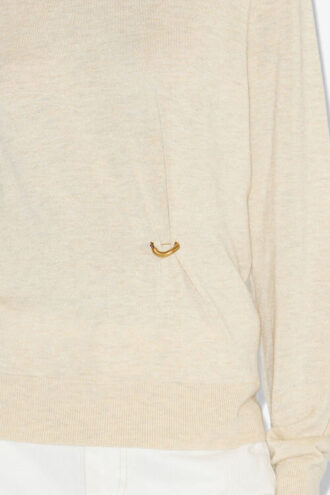 Pulover din tricot drapat Cosima Pulover din tricot drapat Cosima