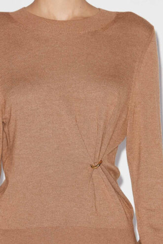 Pulover din tricot drapat Cosima Pulover din tricot drapat Cosima