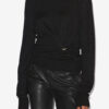 Pulover din tricot drapat Cosima