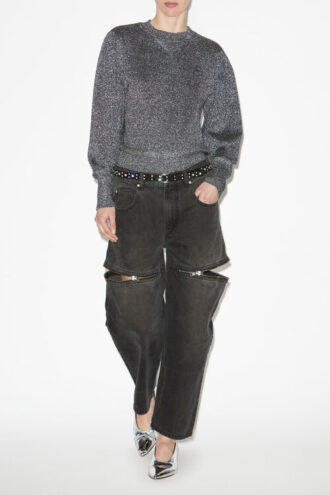 Pulover din tricot Lurex Kelaya cu logo