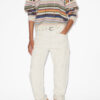 Pulover Drussell din mohair periat cu dungi Pulover Drussell din mohair periat cu dungi