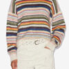 Pulover Drussell din mohair periat cu dungi Pulover Drussell din mohair periat cu dungi