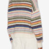 Pulover Drussell din mohair periat cu dungi Pulover Drussell din mohair periat cu dungi
