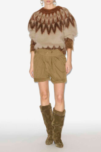 Pulover Natania din mohair cu model Fair Isle Pulover Natania din mohair cu model Fair Isle
