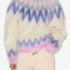 Pulover Natania din mohair cu model Fair Isle Pulover Natania din mohair cu model Fair Isle