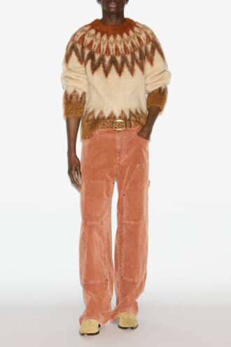 Pulover Nicolas Mohair cu model Fair Isle Pulover Nicolas Mohair cu model Fair Isle