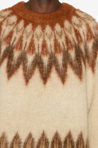 Pulover Nicolas Mohair cu model Fair Isle Pulover Nicolas Mohair cu model Fair Isle