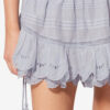 Puria Short Fustă-pantalon din bumbac cu volane și dantelă florală Puria Short Fustă-pantalon din bumbac cu volane și dantelă florală