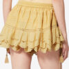 Puria Short Fustă-pantalon din bumbac cu volane și dantelă florală Puria Short Fustă-pantalon din bumbac cu volane și dantelă florală