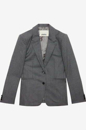 Reva Sacou din lână virgină cu dungi