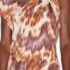 Rochie asimetrică din jersey cu imprimeu acuarelă Leany Rochie asimetrică din jersey cu imprimeu acuarelă Leany