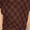 Rochie asimetrică în carouri Naerys Rochie asimetrică în carouri Naerys