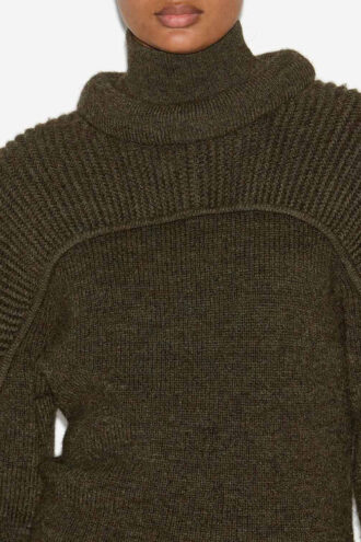 Rochie din lână cu nervuri Hilde