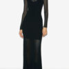 Rochie din tricot cu patchwork din dantelă Florie Rochie din tricot cu patchwork din dantelă Florie