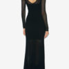 Rochie din tricot cu patchwork din dantelă Florie Rochie din tricot cu patchwork din dantelă Florie