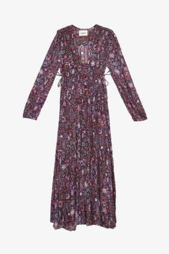 Rochie lungă din crep cu imprimeu Briane Rochie lungă din crep cu imprimeu Briane