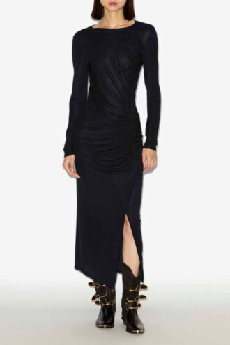 Rochie lungă din jersey drapat Jelina Rochie lungă din jersey drapat Jelina