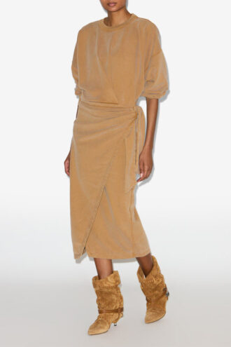 Rochie lungă din jersey drapat Sandrina Rochie lungă din jersey drapat Sandrina