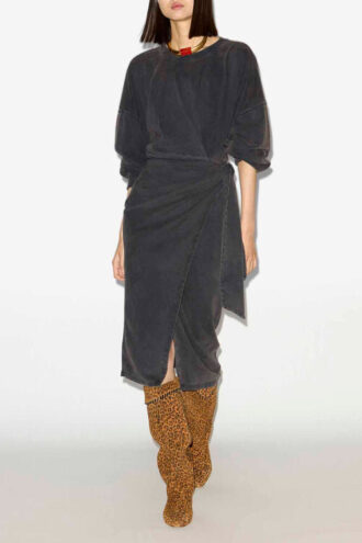 Rochie lungă din jersey drapat Sandrina Rochie lungă din jersey drapat Sandrina