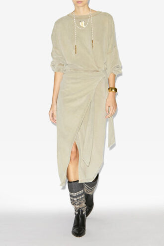 Rochie lungă din jersey drapat Sandrina Rochie lungă din jersey drapat Sandrina