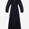 Rochie lungă din muselină cu drapaj Amara Rochie lungă din muselină cu drapaj Amara