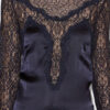 Rochie lungă din satin și dantelă Dolores
