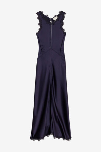 Rochie lungă din satin și dantelă Jadelia Rochie lungă din satin și dantelă Jadelia