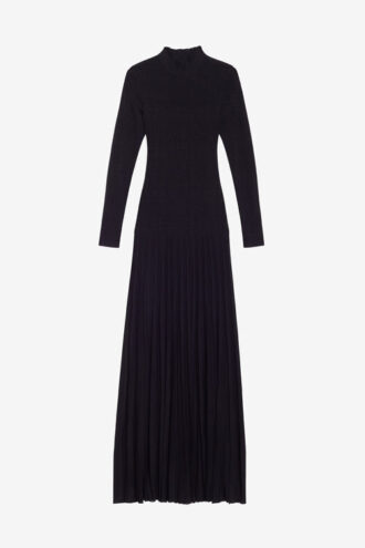 Rochie lungă din tricot fin creponat Gisole