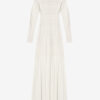 Rochie lungă din tricot fin creponat Gisole Rochie lungă din tricot fin creponat Gisole
