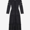 Rochie lungă elaborată din voal de bumbac Daniva Rochie lungă elaborată din voal de bumbac Daniva