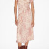 Rochie midi din catifea Lyndsay Burnout Rochie midi din catifea Lyndsay Burnout