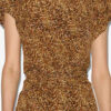 Rochie midi din mătase imprimată Terena Rochie midi din mătase imprimată Terena