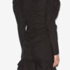 Rochie scurtă Briali din bumbac crocant, cu fermoar