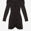 Rochie scurtă Briali din bumbac crocant, cu fermoar