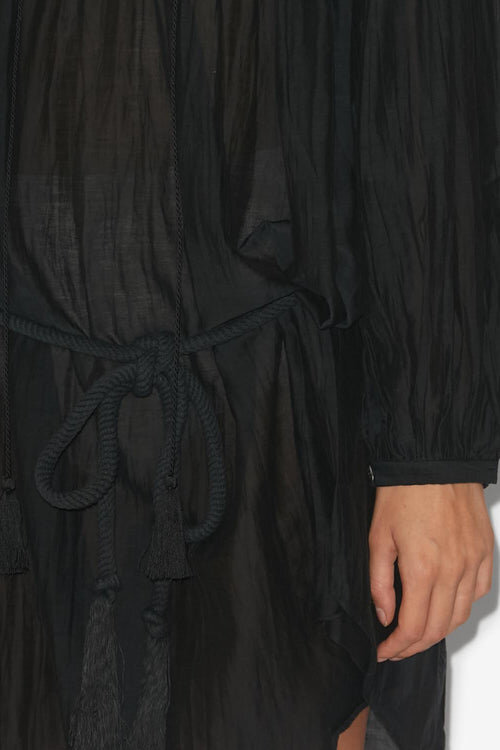 Rochie scurtă din bumbac cu mâneci lungi Adeliani Rochie scurtă din bumbac cu mâneci lungi Adeliani
