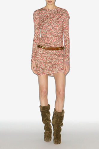 Rochie scurtă din jersey drapat Denise