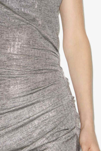 Rochie scurtă din jersey metalizat Nadilia