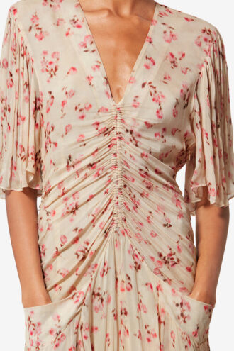 Rochie scurtă din muselină cu imprimeu Vivienne Rochie scurtă din muselină cu imprimeu Vivienne